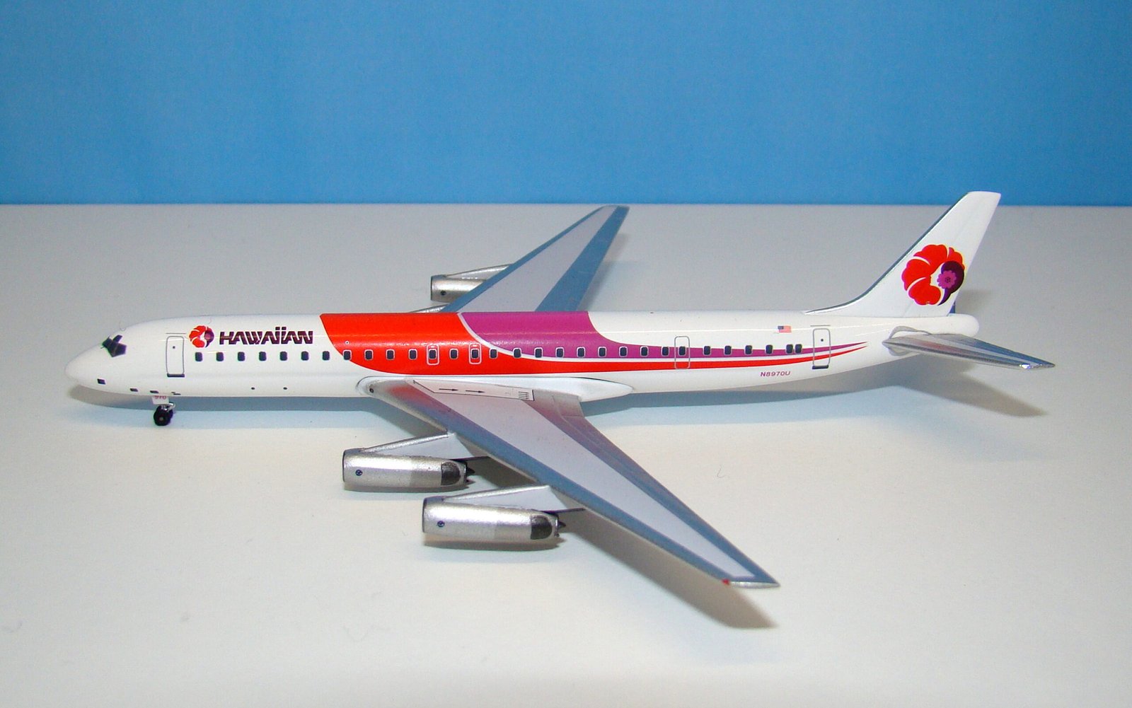 Hawaiian Airlines Douglas DC-8-62 N8970U Aeroclassics 1:400 Scale Model Airliner