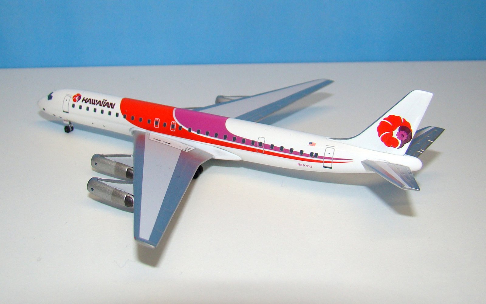 Hawaiian Airlines Douglas DC-8-62 N8970U Aeroclassics 1:400 Scale Model Airliner