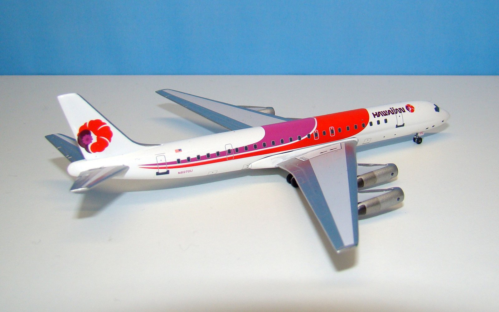 Hawaiian Airlines Douglas DC-8-62 N8970U Aeroclassics 1:400 Scale Model Airliner