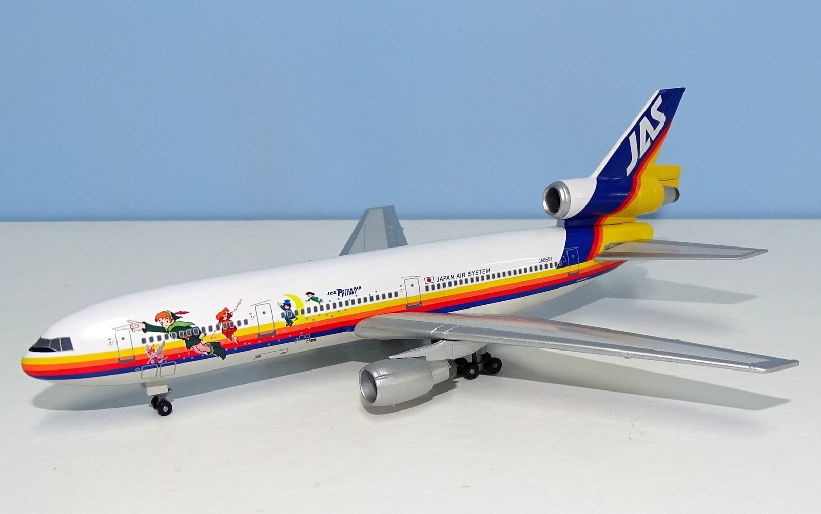 1/200 JAS 日本エアシステムDC10-30 JA8551 ピーターパン Neverland Bound: JAS Peter Pan DC-10 - YESTERDAY'S AIRLINES
