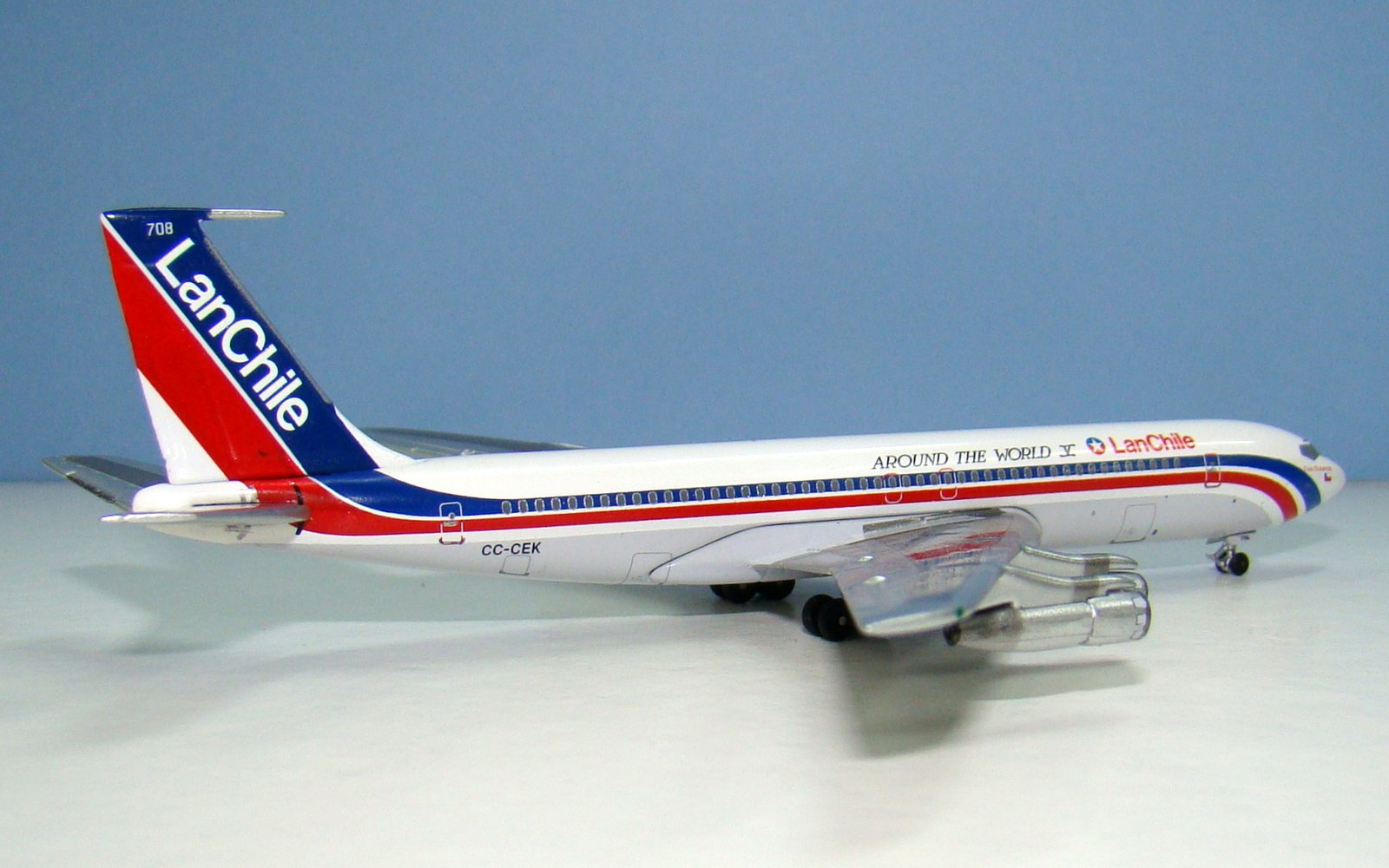 Lan Chile Boeing 707-321B CC-CEK Aeroclassics 1:400 Scale Model Airliner