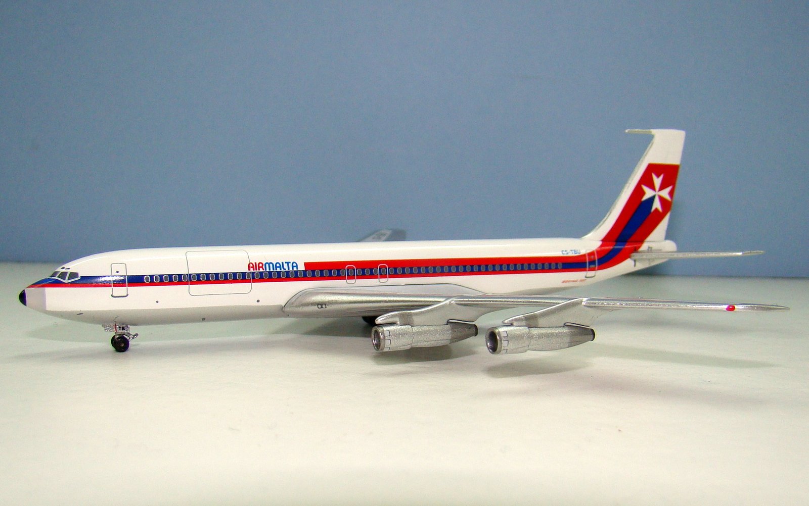 Air Malta Boeing 707-3F5C CS-TBU Aeroclassics 1:400 Scale Model Airliner