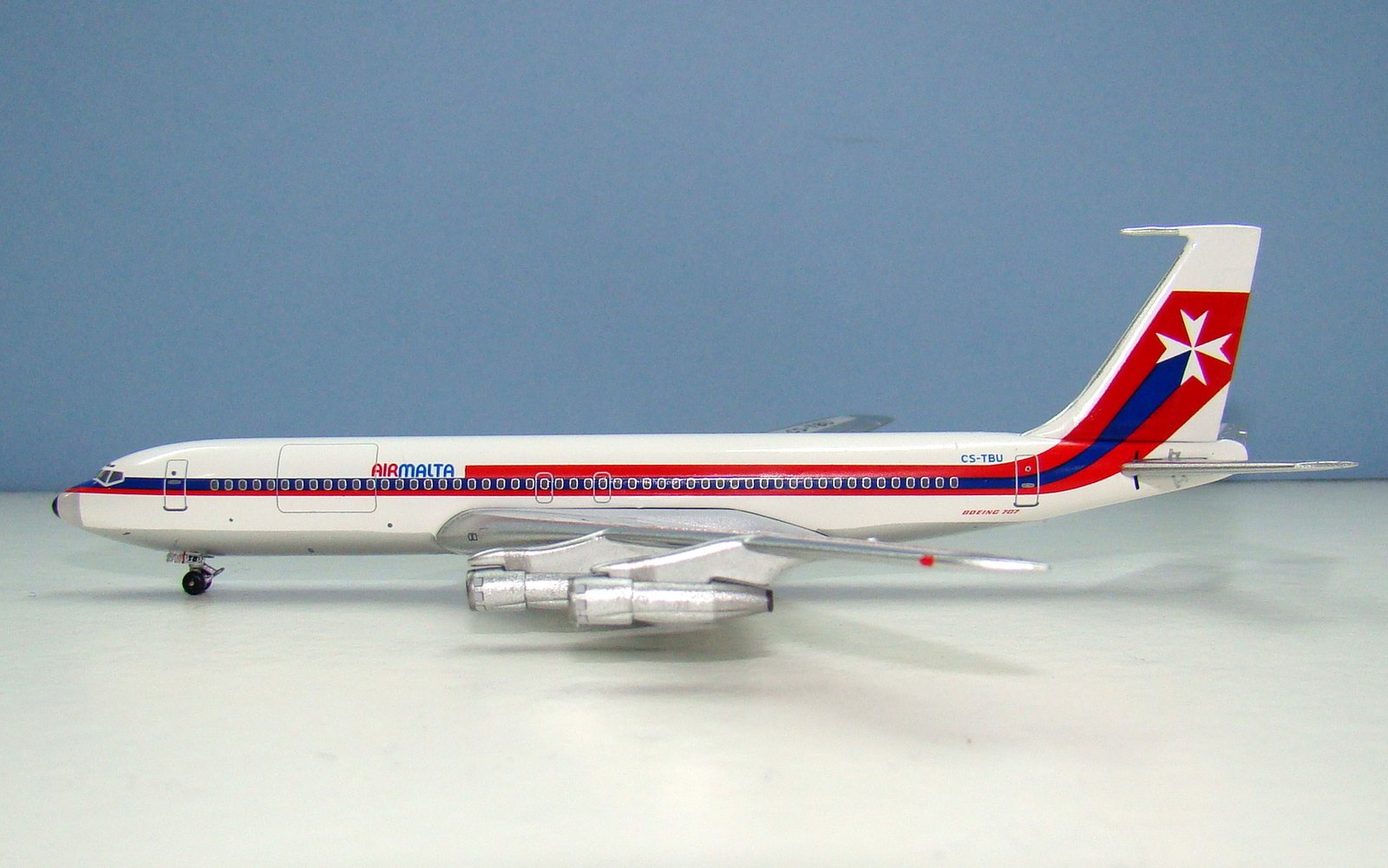 Air Malta Boeing 707-3F5C CS-TBU Aeroclassics 1:400 Scale Model Airliner