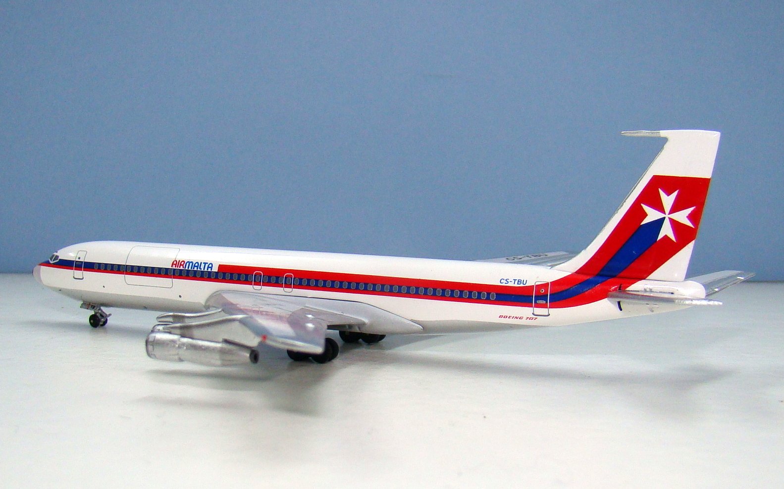 Air Malta Boeing 707-3F5C CS-TBU Aeroclassics 1:400 Scale Model Airliner