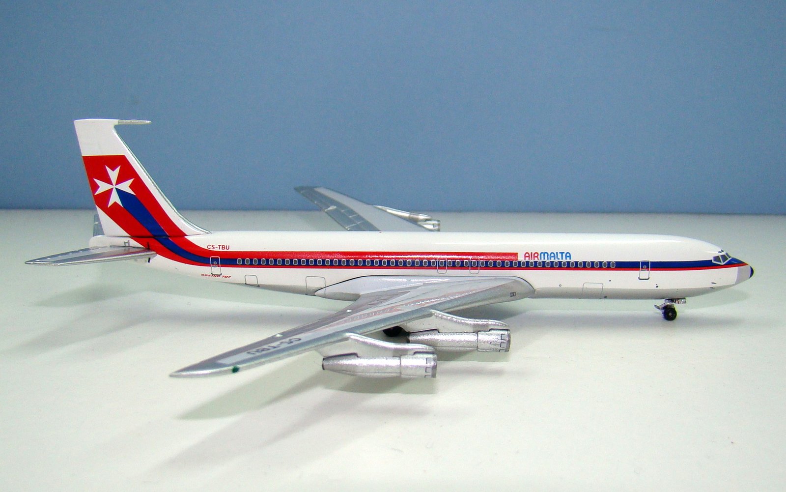 Air Malta Boeing 707-3F5C CS-TBU Aeroclassics 1:400 Scale Model Airliner