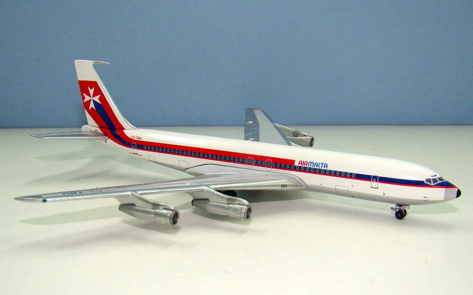 Air Malta Boeing 707-3F5C CS-TBU Aeroclassics 1:400 Scale Model Airliner