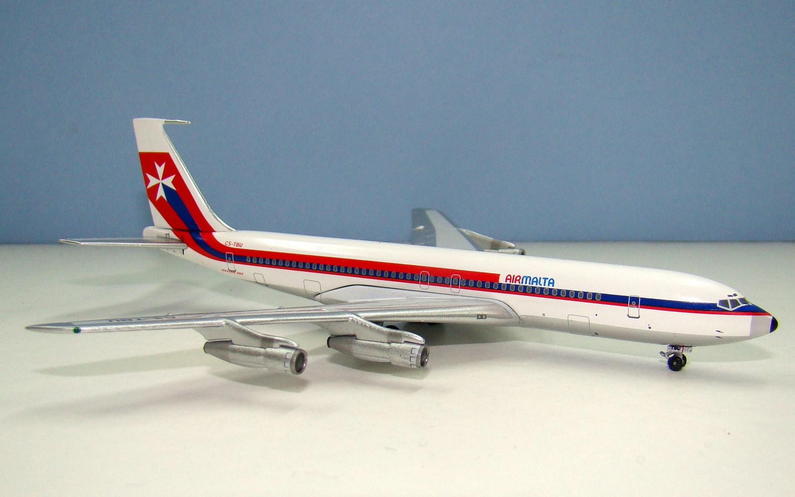 Air Malta Boeing 707-3F5C CS-TBU Aeroclassics 1:400 Scale Model Airliner