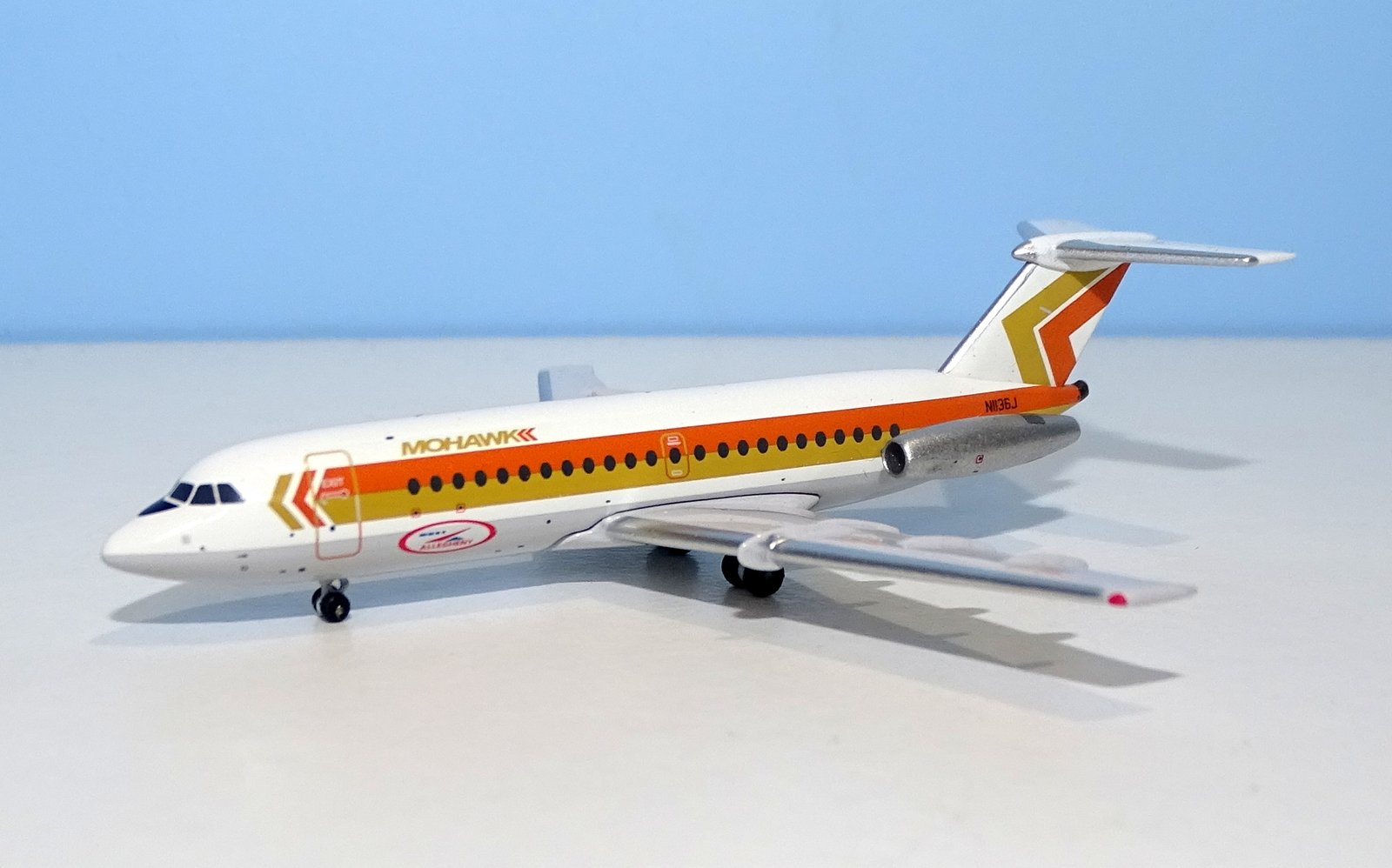 Mohawk Airlines BAC One-Eleven 204/AF N1136J (ex-N1554) by Aeroclassics 1:400 Scale