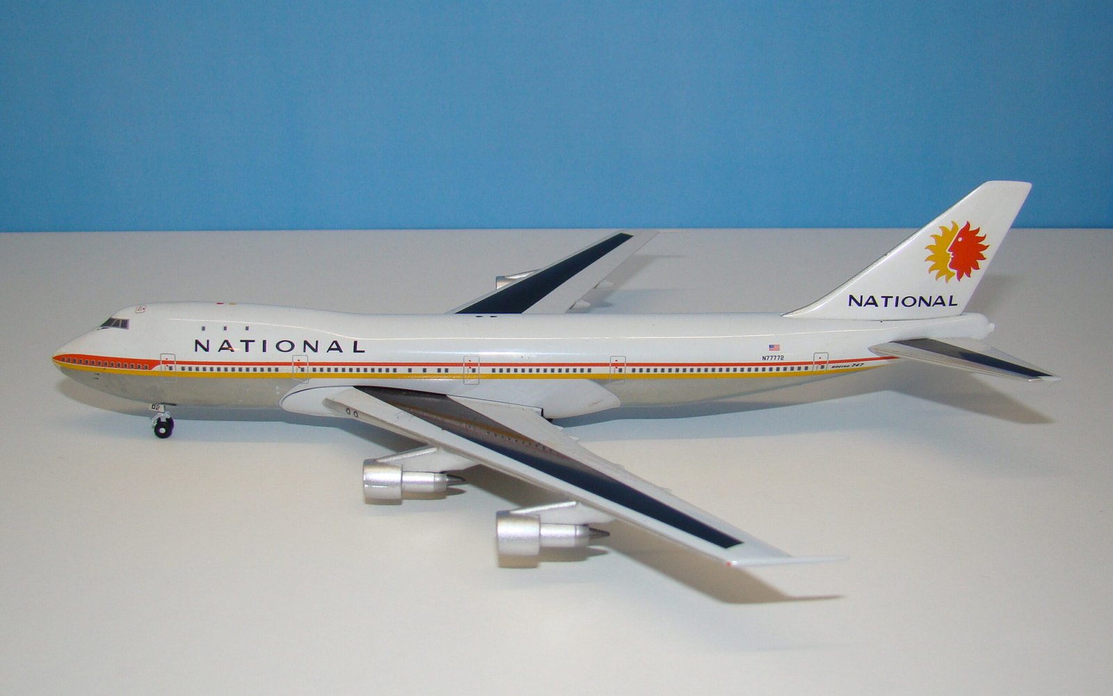 National Airlines Boeing 747-100 N77772 Aeroclassics 1:400 Scale Model Airliner