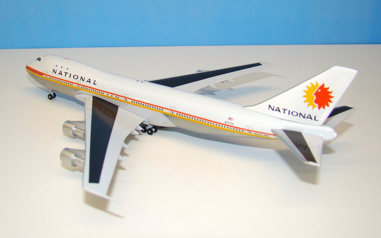 National Airlines Boeing 747-100 N77772 Aeroclassics 1:400 Scale Model Airliner
