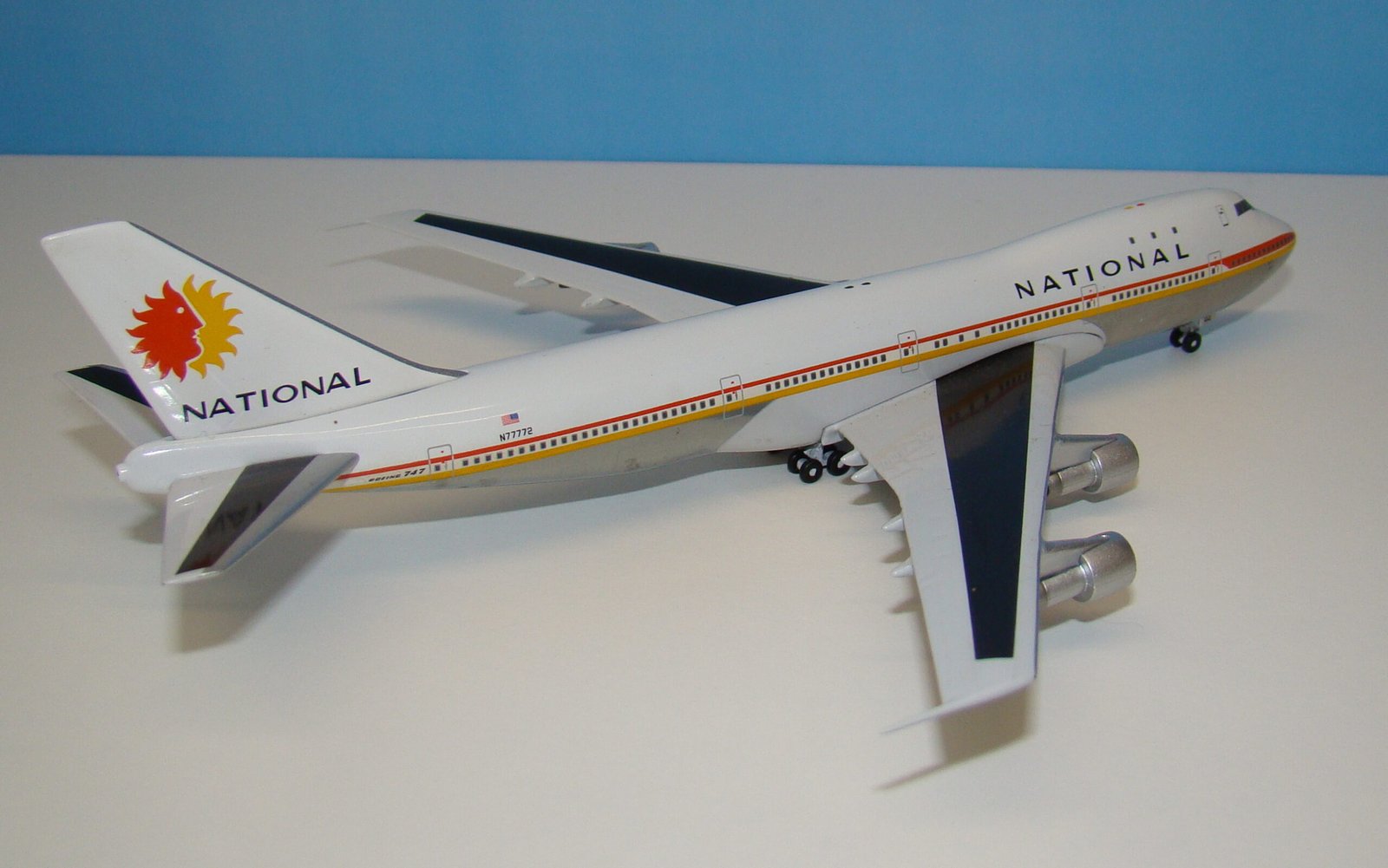 National Airlines Boeing 747-100 N77772 Aeroclassics 1:400 Scale Model Airliner