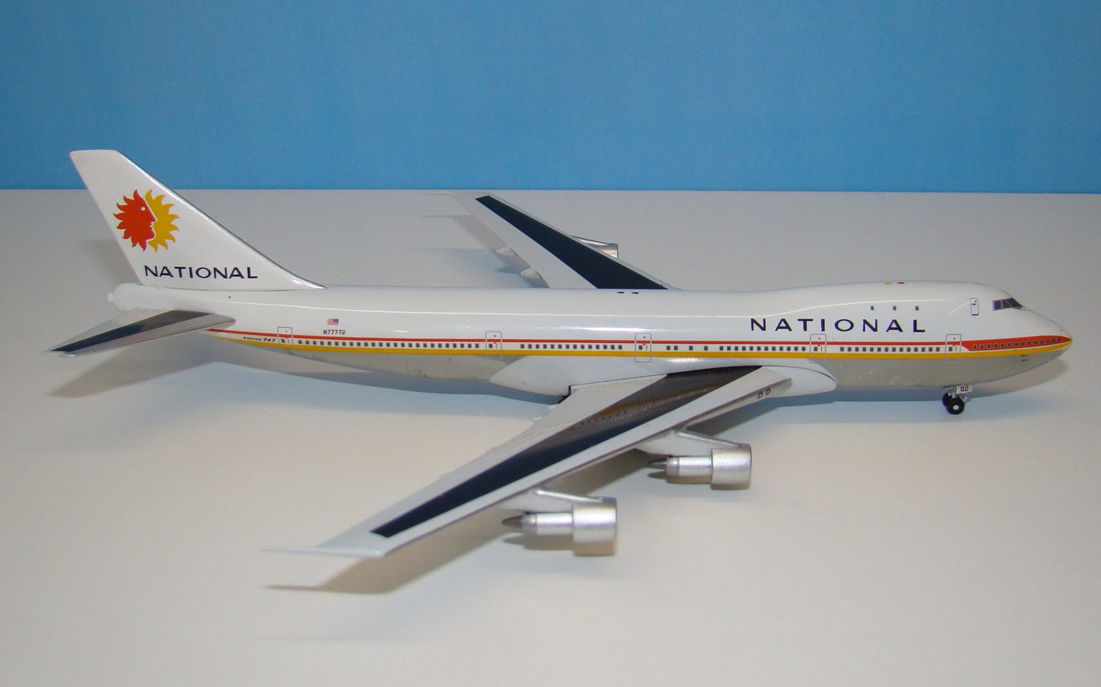 National Airlines Boeing 747-100 N77772 Aeroclassics 1:400 Scale Model Airliner
