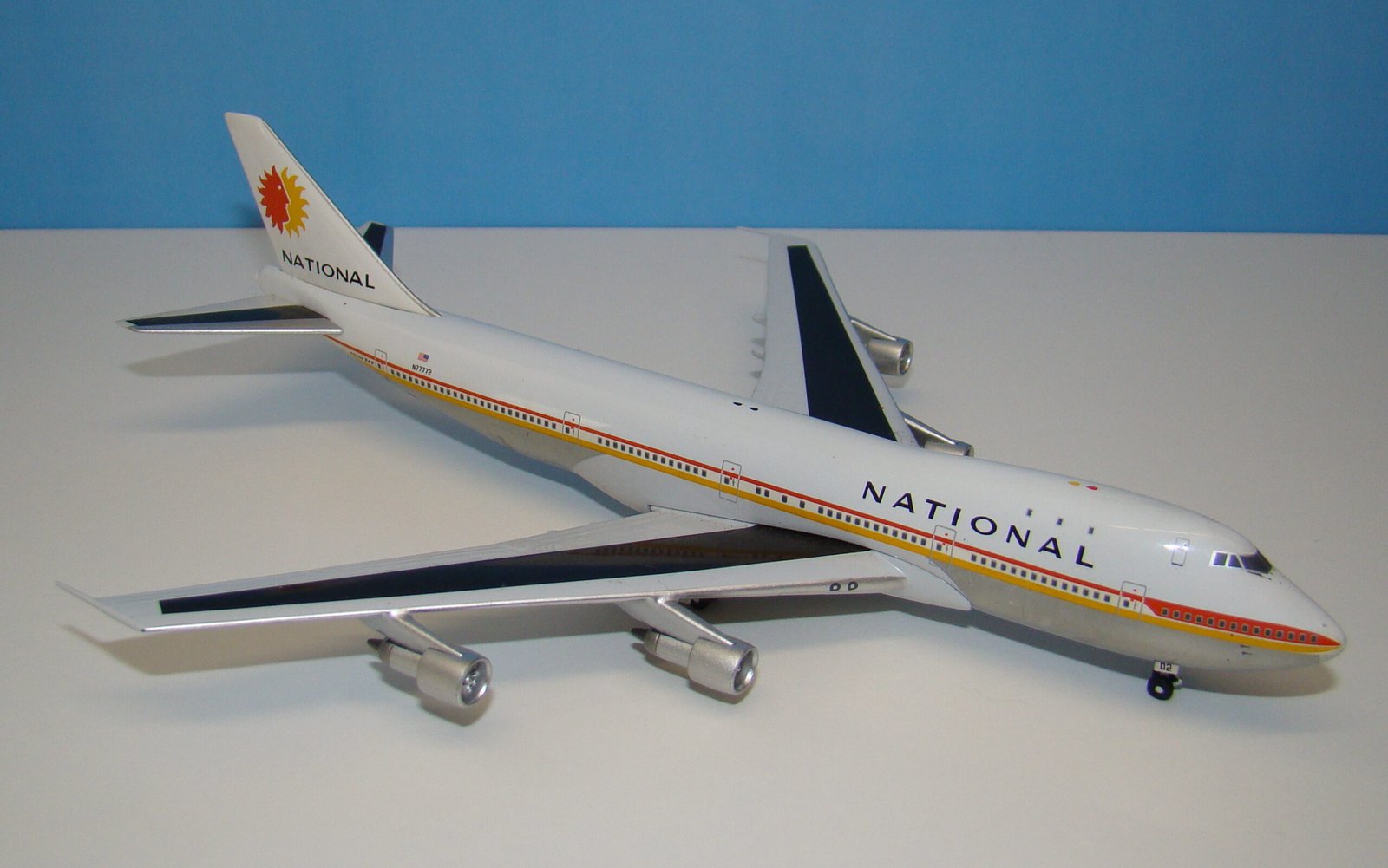 National Airlines Boeing 747-100 N77772 Aeroclassics 1:400 Scale Model Airliner