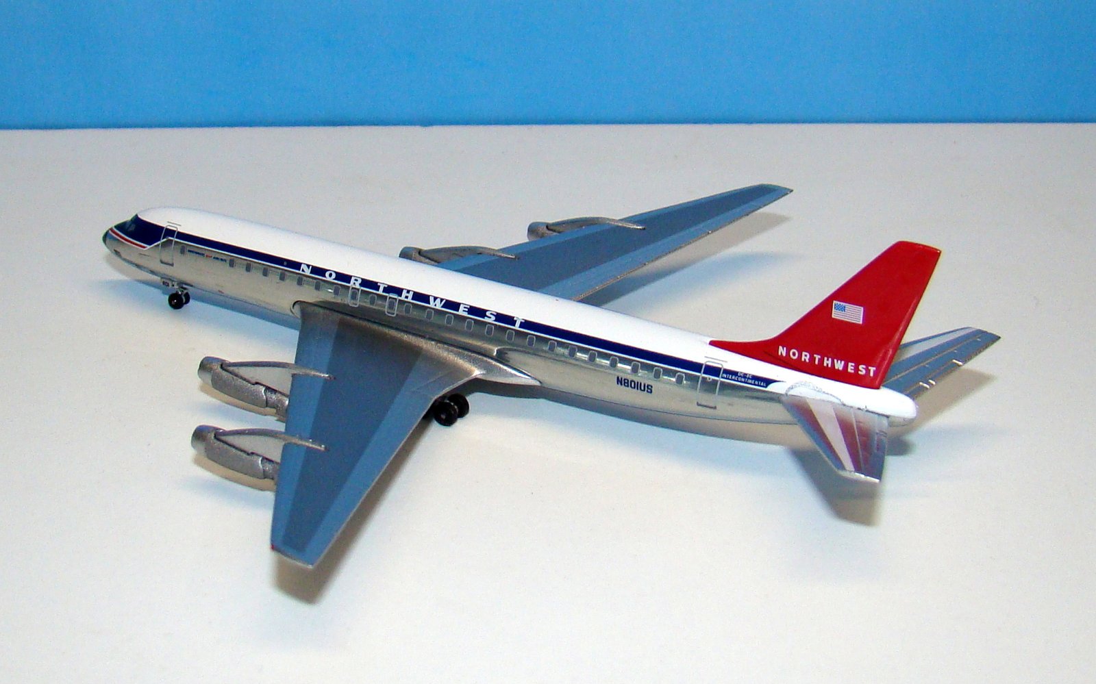 Northwest Orient Douglas Dc-8-32 N801US Aeroclassics 1:400 Scale Model Airliner