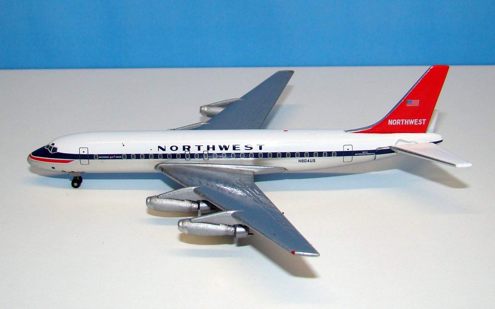 Northwest Orient Douglas DC-8-32 N804US Gemini Jets 1:400 Scale Model Airliner