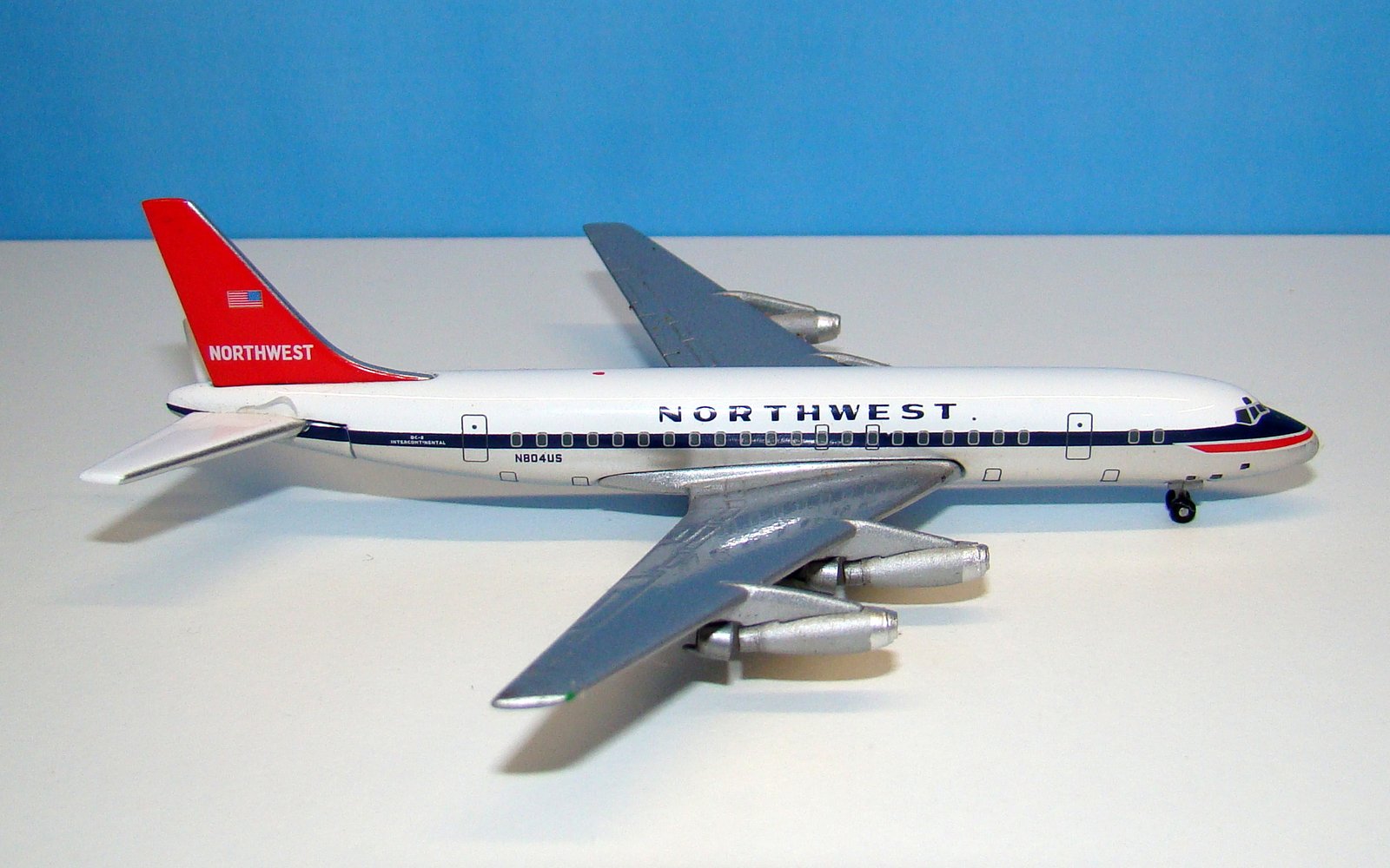 Northwest Orient Douglas DC-8-32 N804US Gemini Jets 1:400 Scale Model Airliner