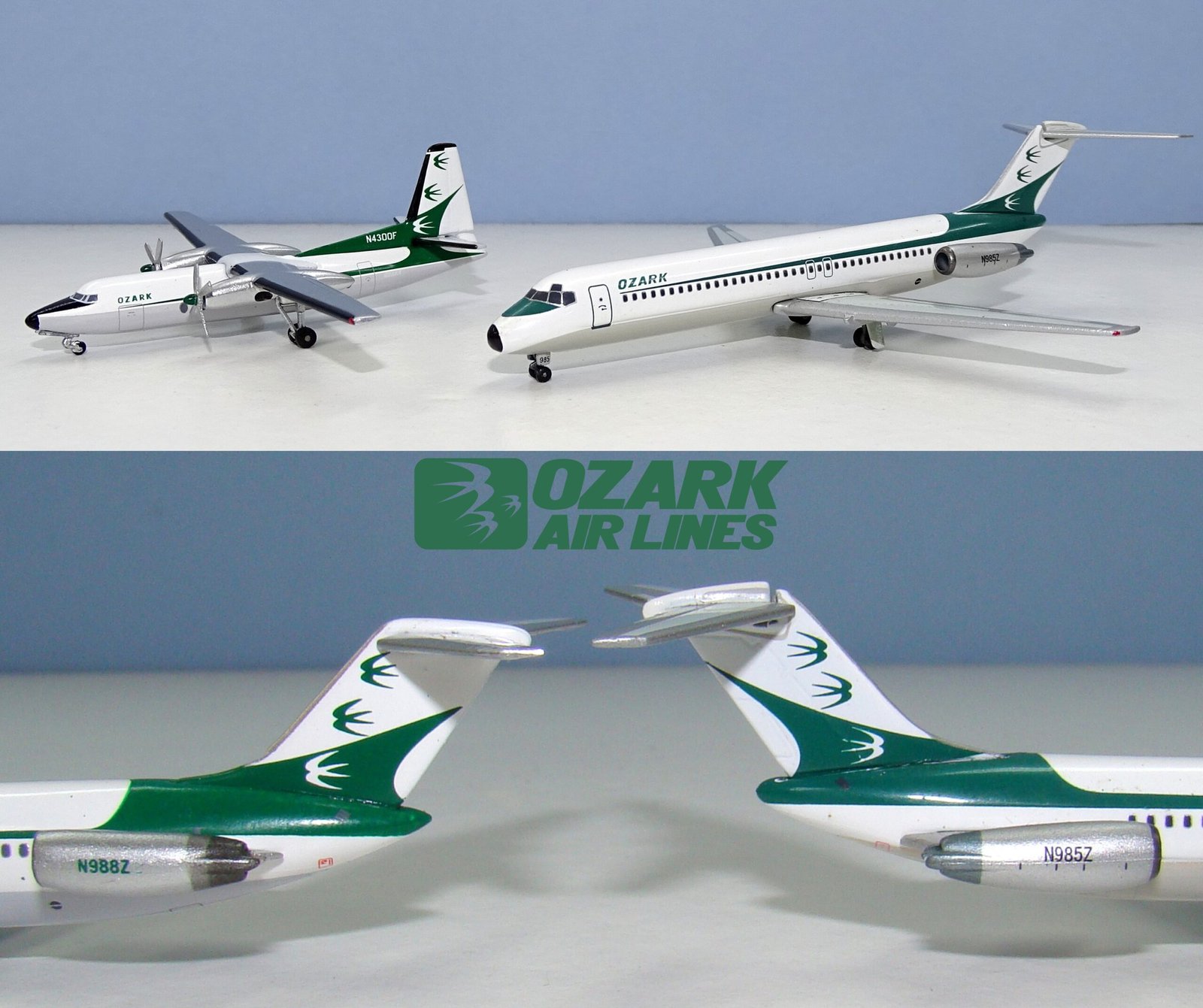 オスマンファントム‼️エレール１／７２ＴＷＡ航空Ｂ７０７－３００ Three Swallows Pt1: Get Up & Go Ozark - YESTERDAY'S AIRLINES
