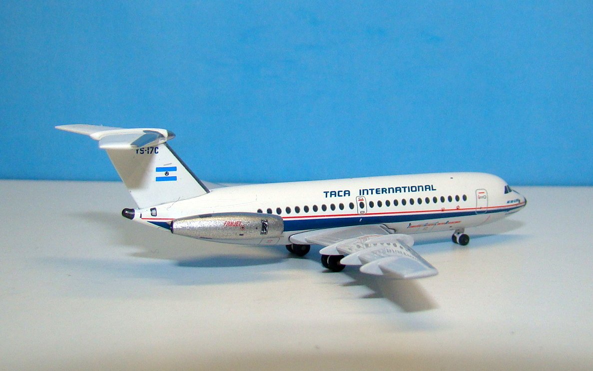 TACA International BAC One-Eleven 407 YS-17C Aeroclassics 1:400 Scale Model Airliner