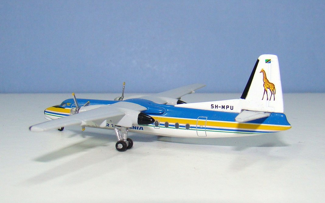 Air Tanzania Fokker F27-600 5H-MPU Aeroclassics 1:400 Scale Model Airliner