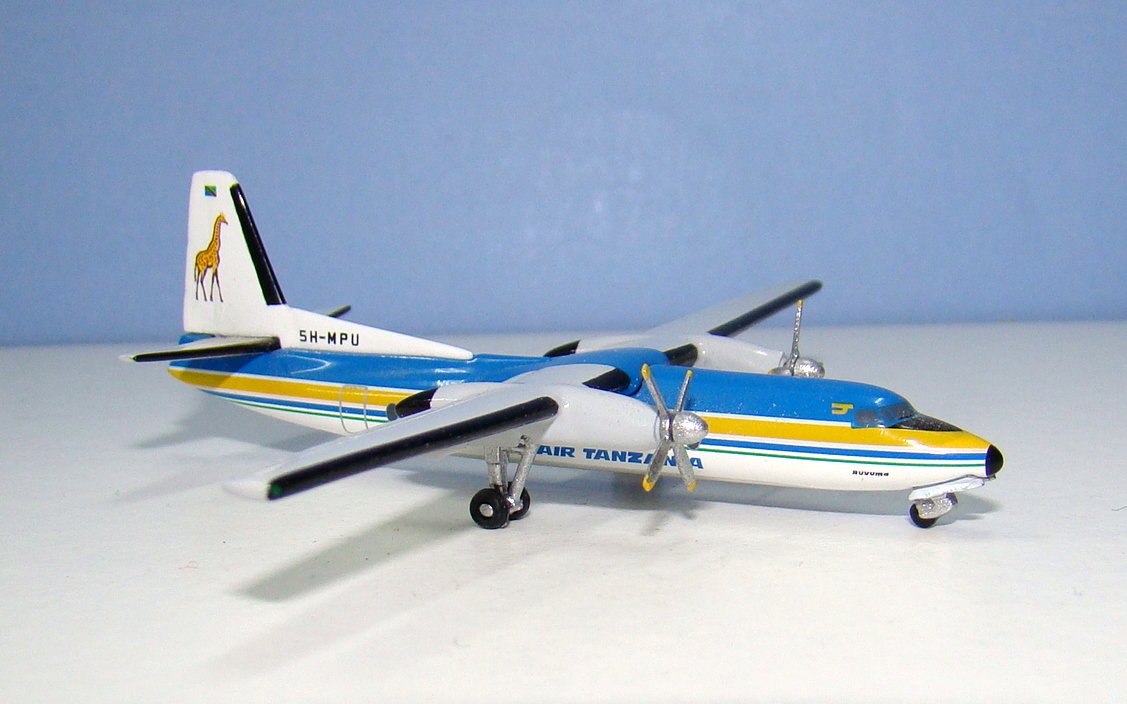 Air Tanzania Fokker F27-600 5H-MPU Aeroclassics 1:400 Scale Model Airliner