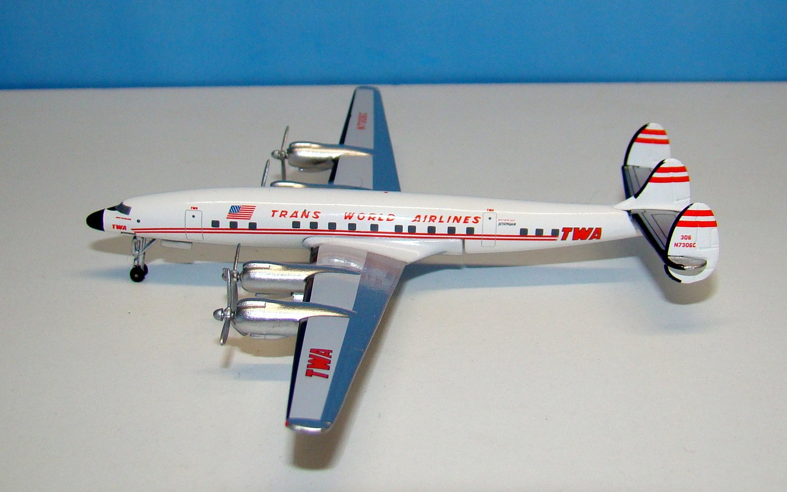 Trans World Airlines Lockheed L-1649A Starliner N7306C Aeroclassics 1:400 Scale Model Airliner