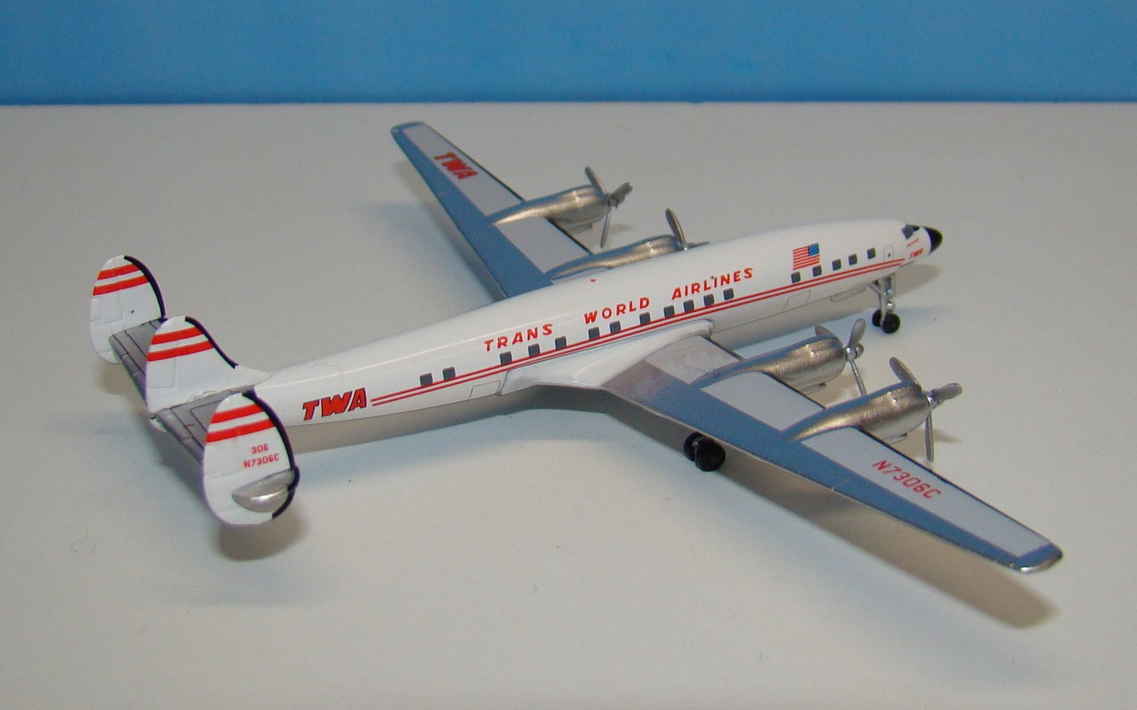 Trans World Airlines Lockheed L-1649A Starliner N7306C Aeroclassics 1:400 Scale Model Airliner