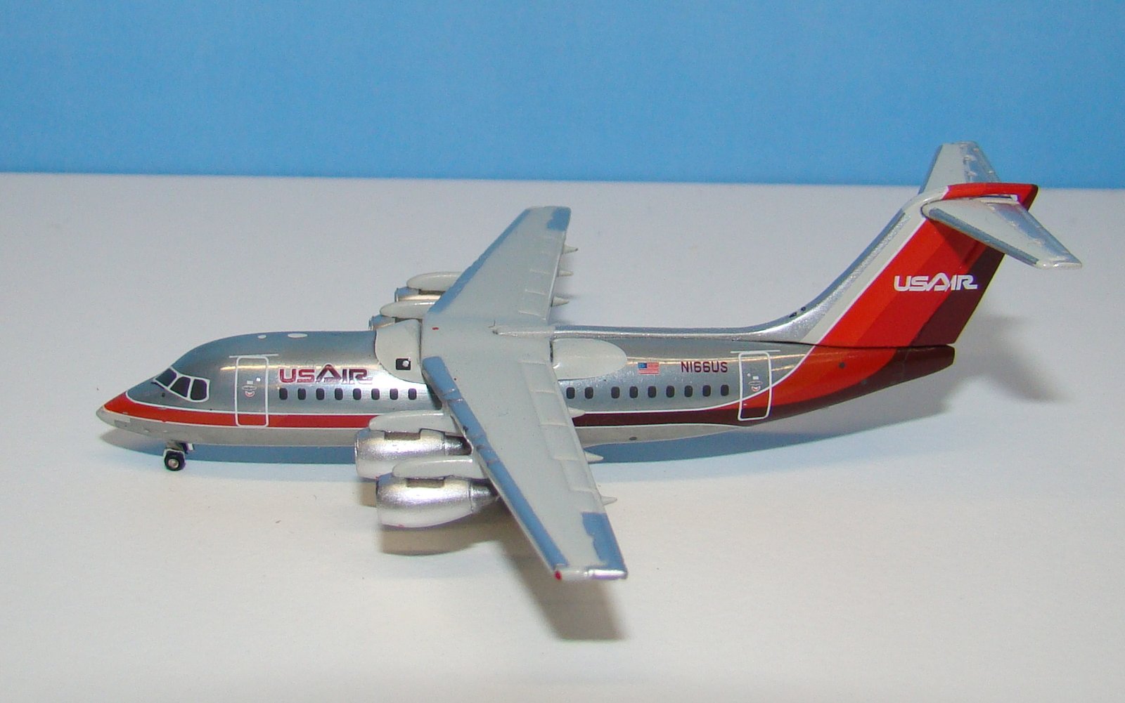 USAir British Aerospace BAE 146-200 N166US Gemini jets 1:400 Scale Model Airliner