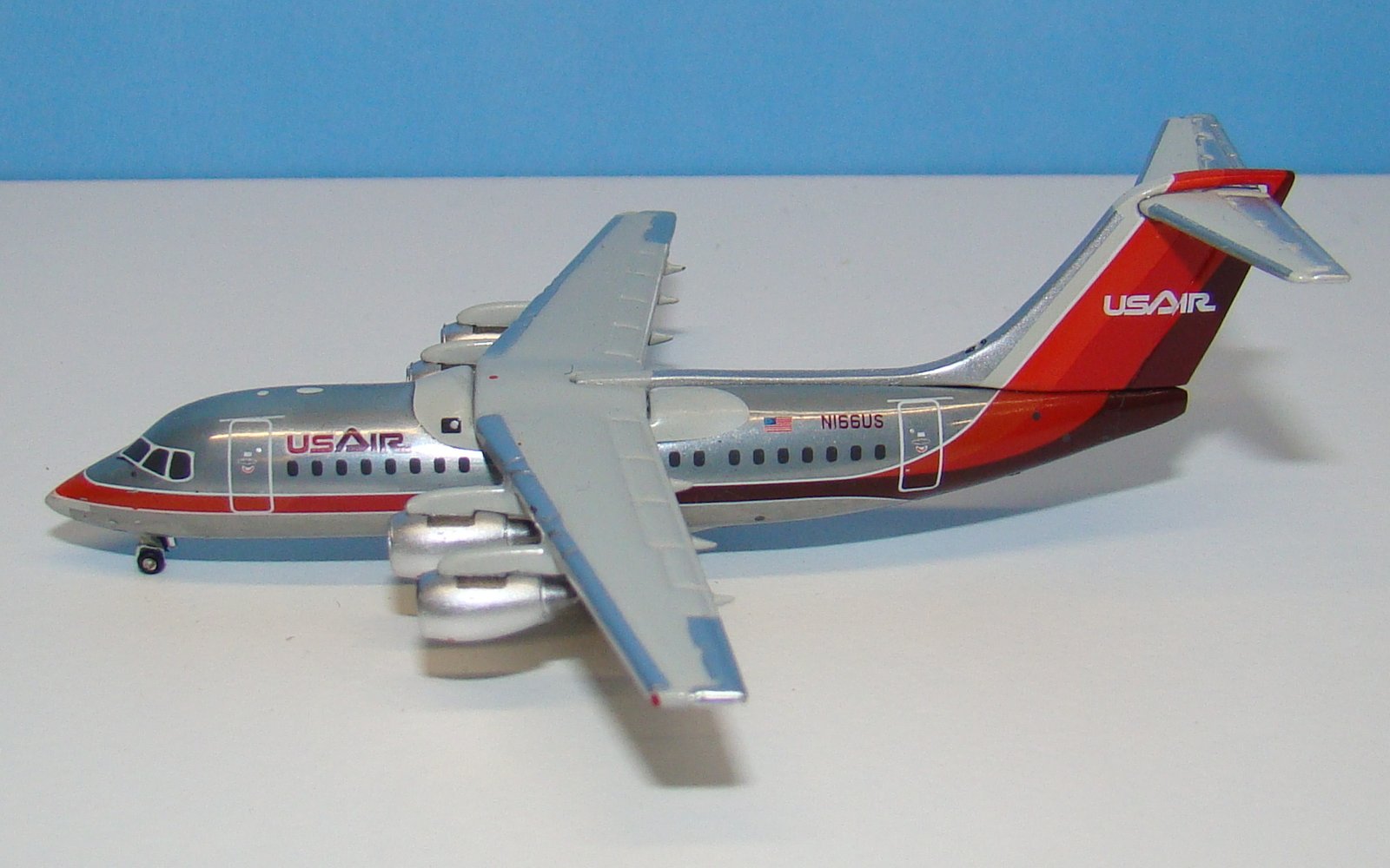 USAir British Aerospace BAE 146-200 N166US Gemini jets 1:400 Scale Model Airliner
