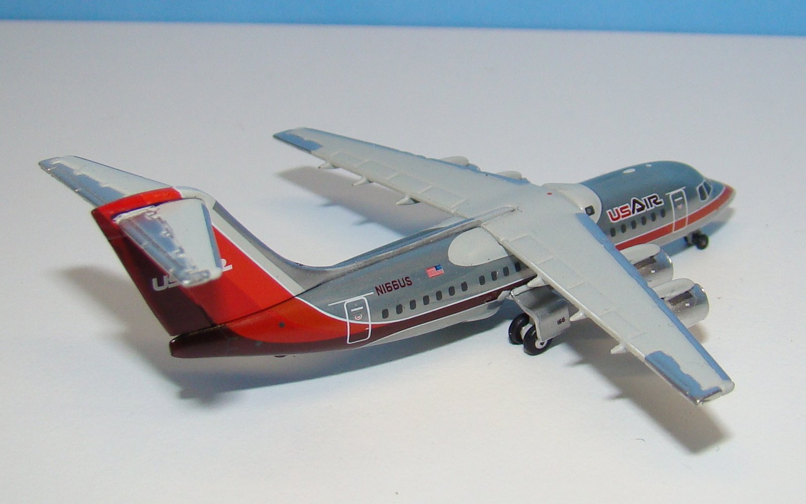 USAir British Aerospace BAE 146-200 N166US Gemini jets 1:400 Scale Model Airliner