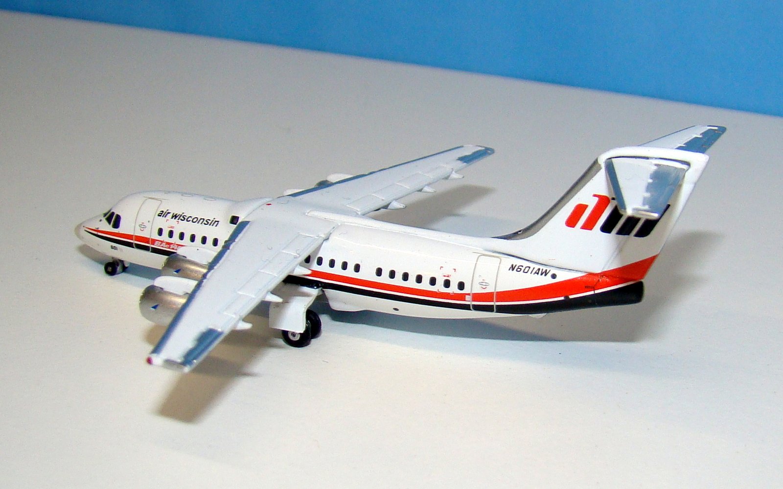 Air Wisconsin British Aerospace BAE 146-200 N601AW Gemini Jets 1:400 Scale