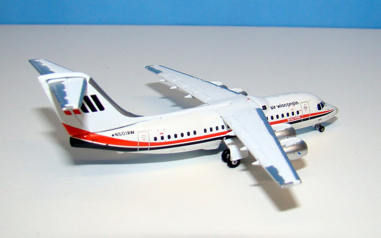 Air Wisconsin British Aerospace BAE 146-200 N601AW Gemini Jets 1:400 Scale