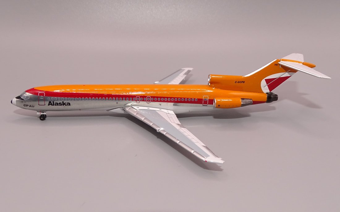 Alaska Airlines Boeing 727-217Adv C-GCPB (leased from CP Air) by Aeroclassics 1:400 Scale