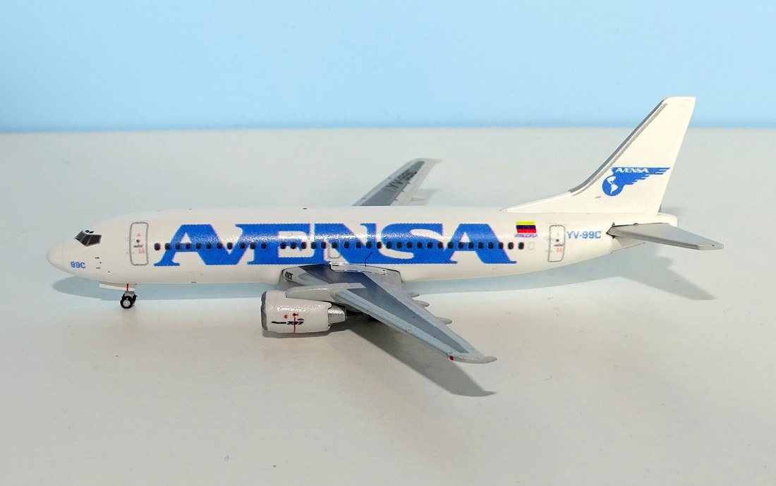 AVENSA Boeing 737-3Y0 YV-99C by JAZ Customs 1:400 Scale (JC Wings donor)