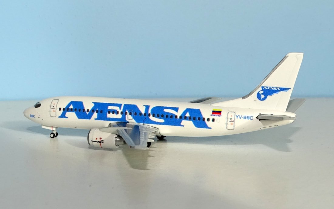 AVENSA Boeing 737-3Y0 YV-99C by JAZ Customs 1:400 Scale (JC Wings donor)