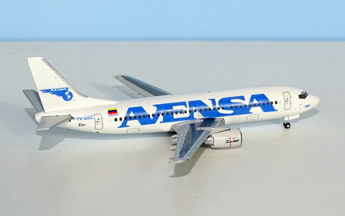 AVENSA Boeing 737-3Y0 YV-99C by JAZ Customs 1:400 Scale (JC Wings donor)