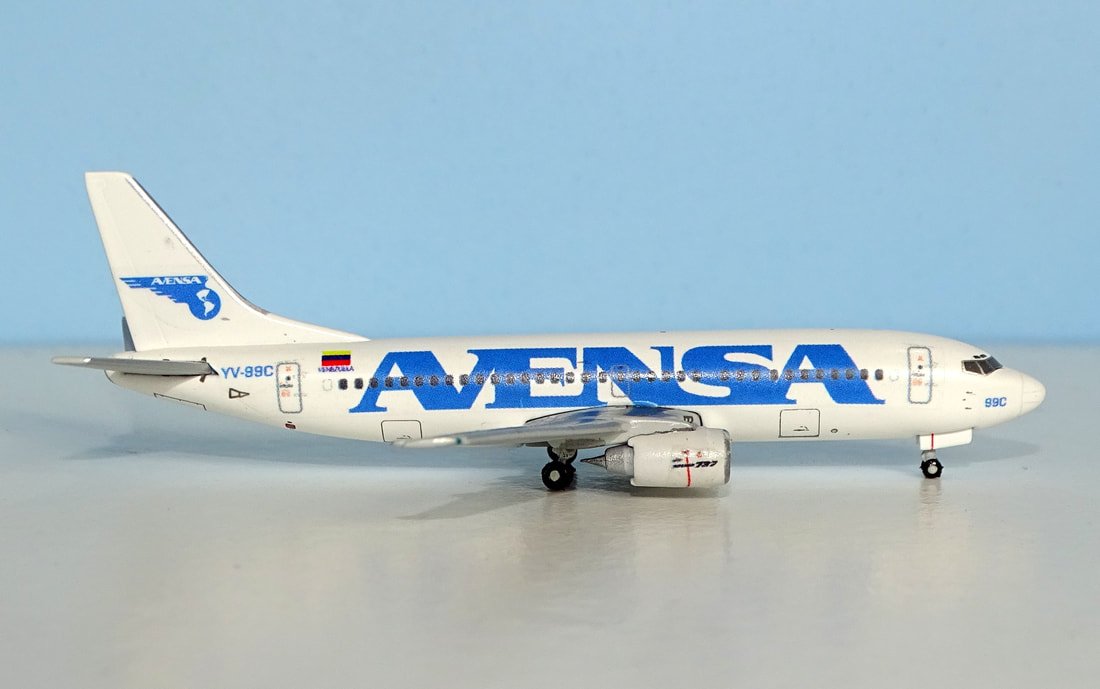 AVENSA Boeing 737-3Y0 YV-99C by JAZ Customs 1:400 Scale (JC Wings donor)