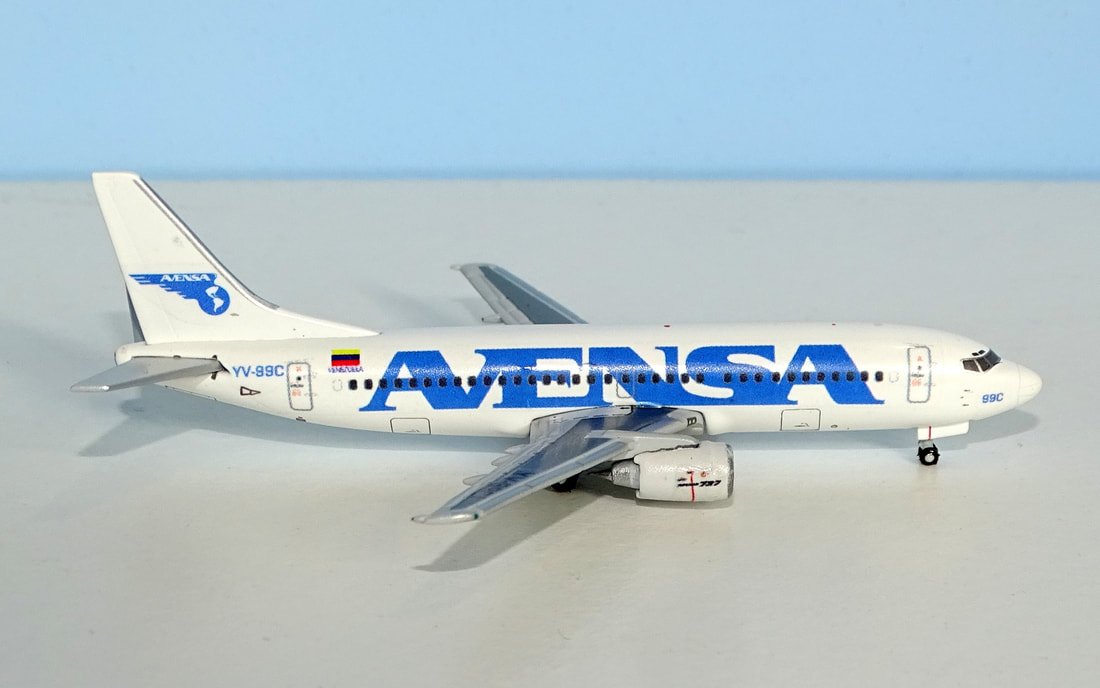 AVENSA Boeing 737-3Y0 YV-99C by JAZ Customs 1:400 Scale (JC Wings donor)