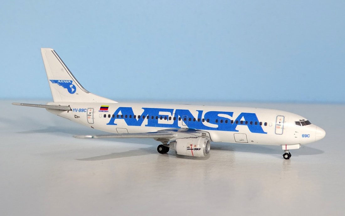 AVENSA Boeing 737-3Y0 YV-99C by JAZ Customs 1:400 Scale (JC Wings donor)