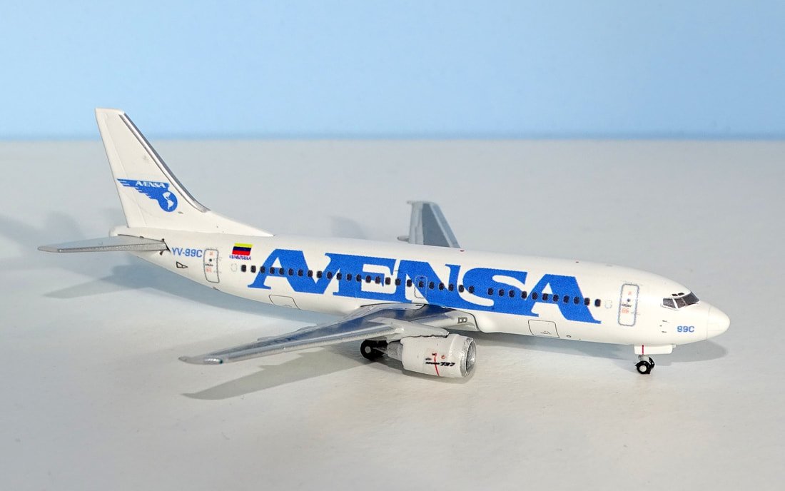 AVENSA Boeing 737-3Y0 YV-99C by JAZ Customs 1:400 Scale (JC Wings donor)