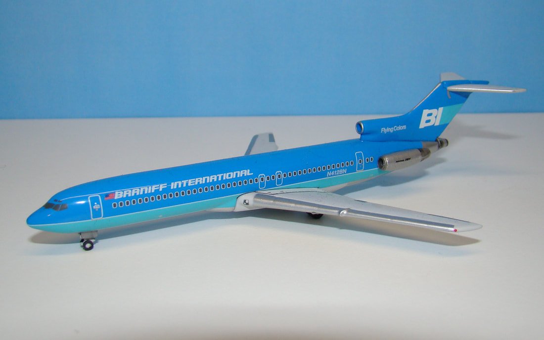 Braniff Intnl Boeing 727-200 Gemini Jets 1:400 Scale Airliner