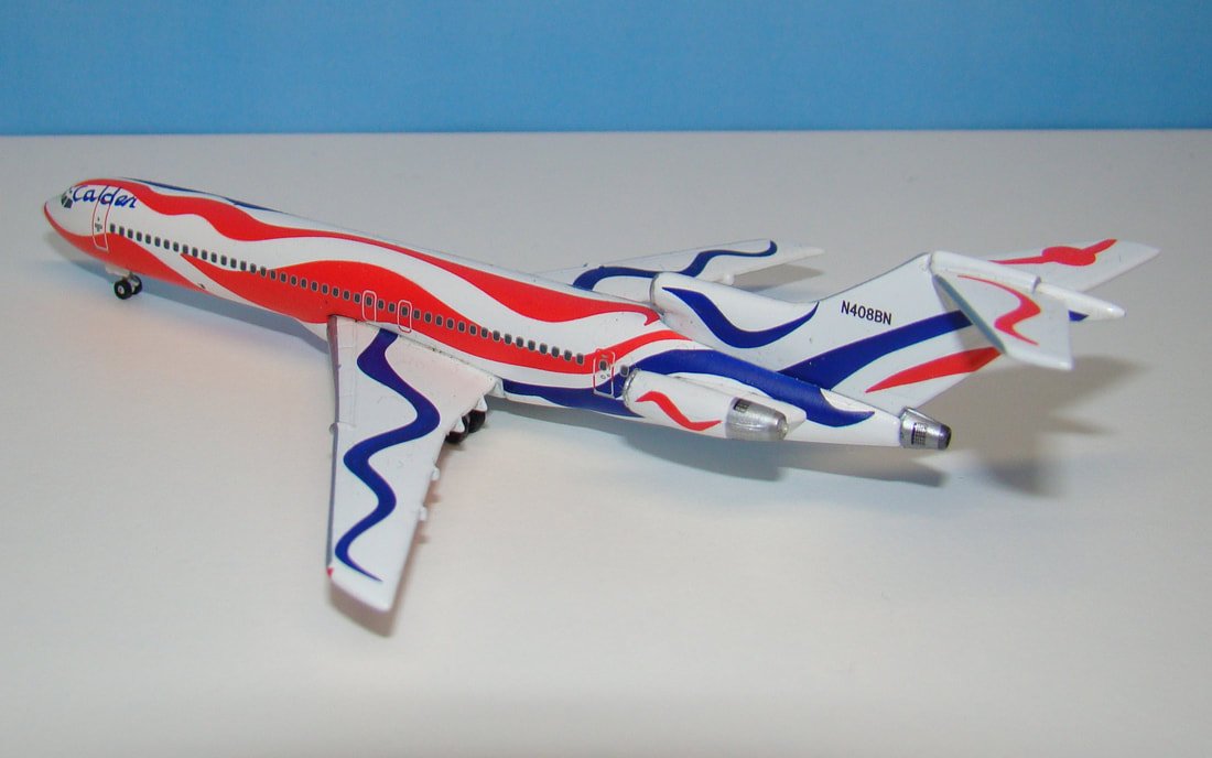 Braniff International Boeing 727-200 N408BN Gemini Jets 1:400 Scale Model Airliner