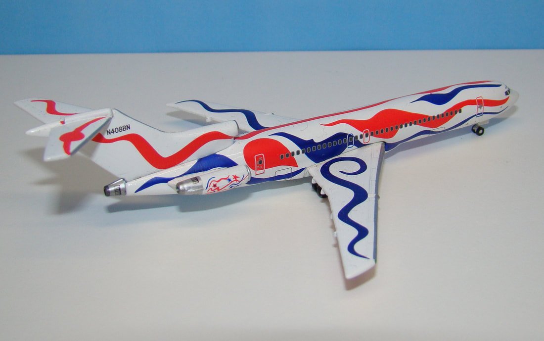 Braniff International Boeing 727-200 N408BN Gemini Jets 1:400 Scale Model Airliner