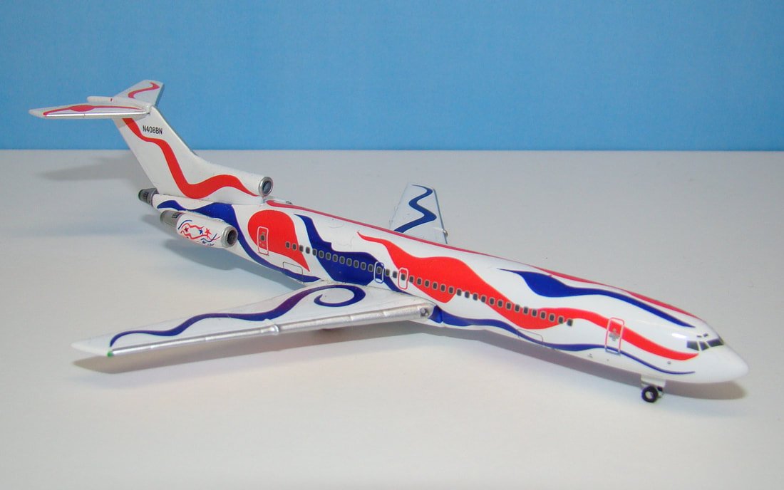 Braniff International Boeing 727-200 N408BN Gemini Jets 1:400 Scale Model Airliner