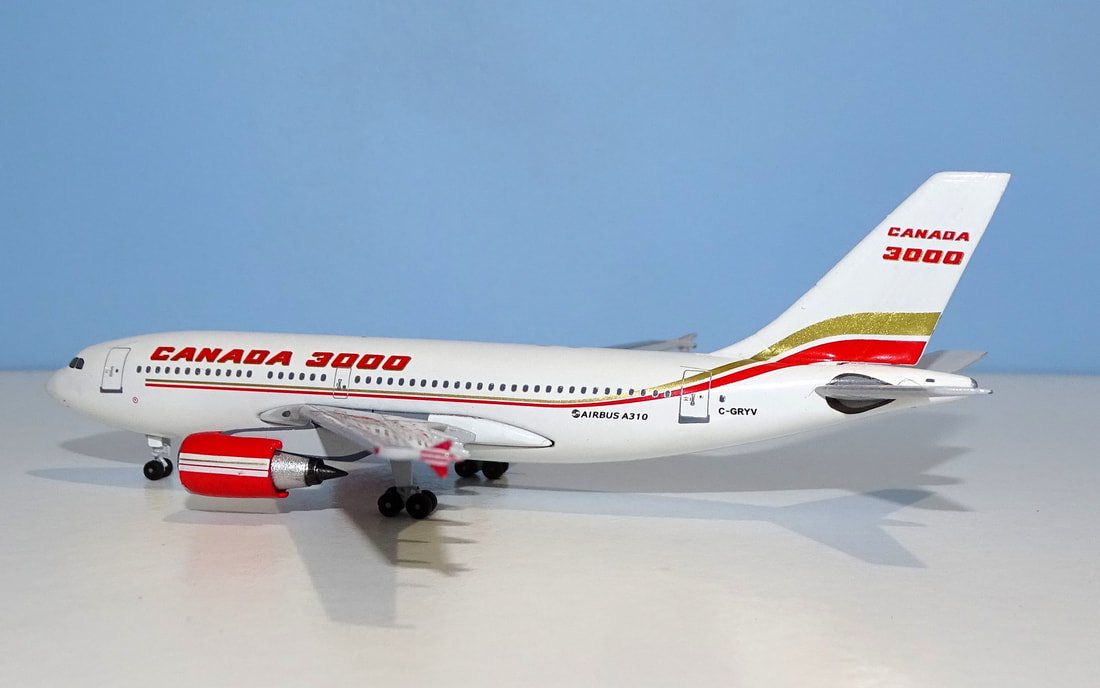 Canada 3000 Airbus A310 C-GRYV 1:400 Scale by Aeroclassics
