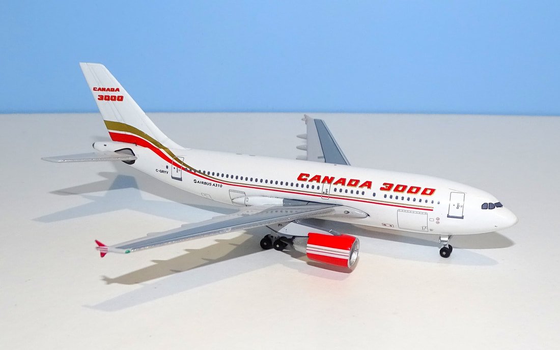 Canada 3000 Airbus A310 C-GRYV 1:400 Scale by Aeroclassics