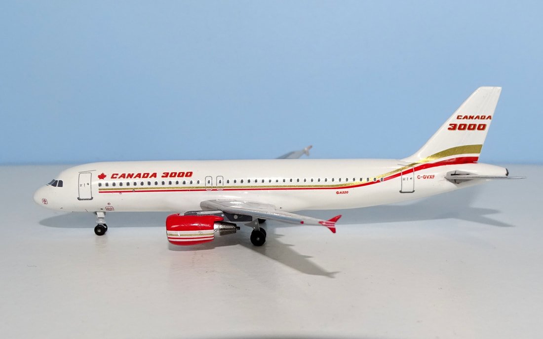 Canada 3000 Airbus A320 C-GVXF by Aeroclassics - 1:400 Scale