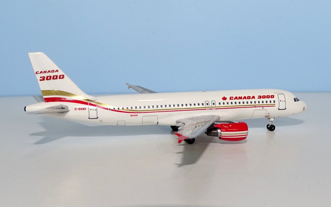 Canada 3000 Airbus A320 C-GVXF by Aeroclassics - 1:400 Scale