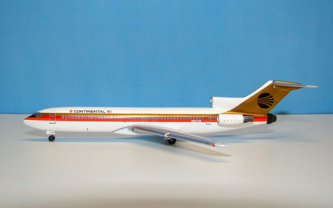 Continental Airlines Boeing 727-200 Aeroclassics 1:400 Scale Airliner