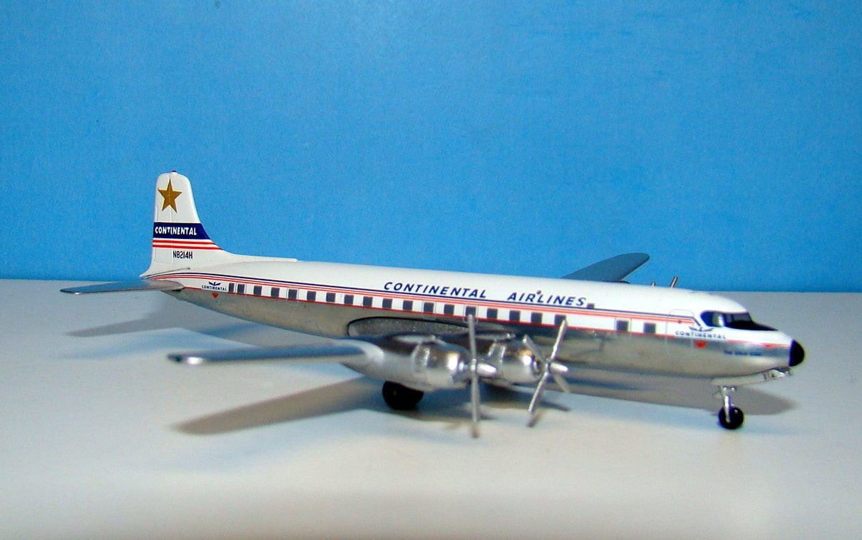 Continental Airlines Douglas DC-7 Aeroclassics 1:400 Scale Airliner
