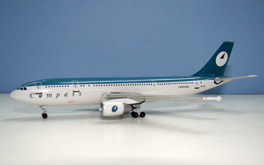 Compass Airlines Airbus A300B4-605R VH-YMA Aeroclassics 1:400 Scale Model Airliner